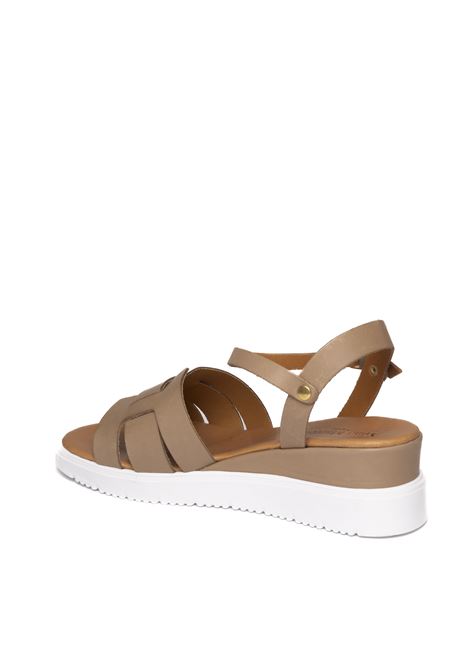 Taupe leather sandal YUNA MARSELLA | FZ318VIT-TAUPE